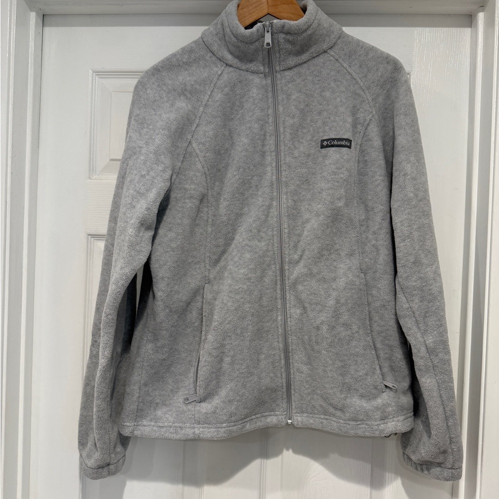 Columbia Light Gray Fleece Jacket